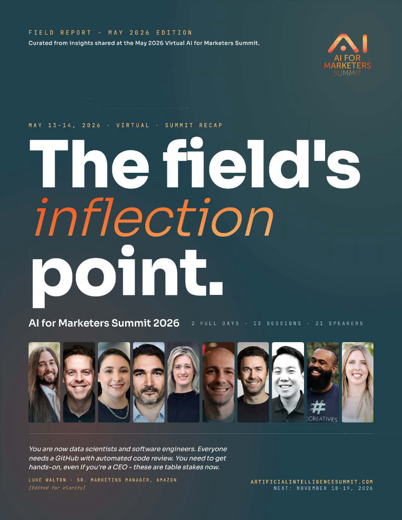 The May 2026 AI Marketing Field Report &mdash; cover